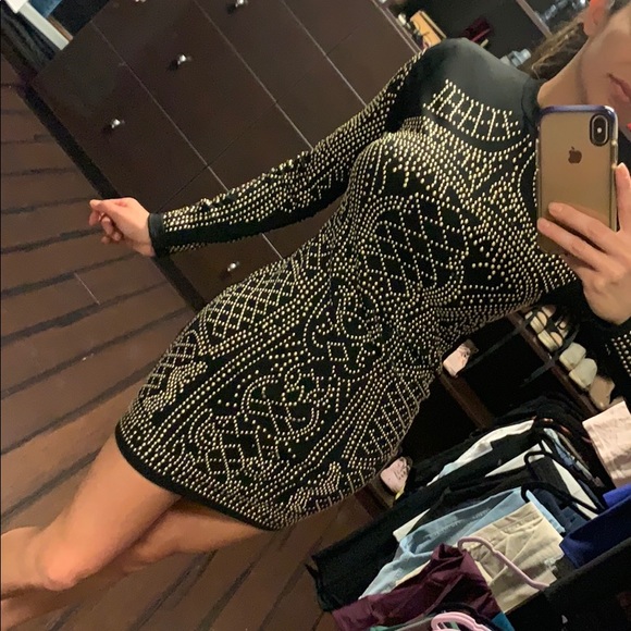 Black mini sexy dress - Picture 4 of 4